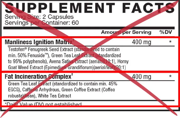 force factor ingredients crossed out